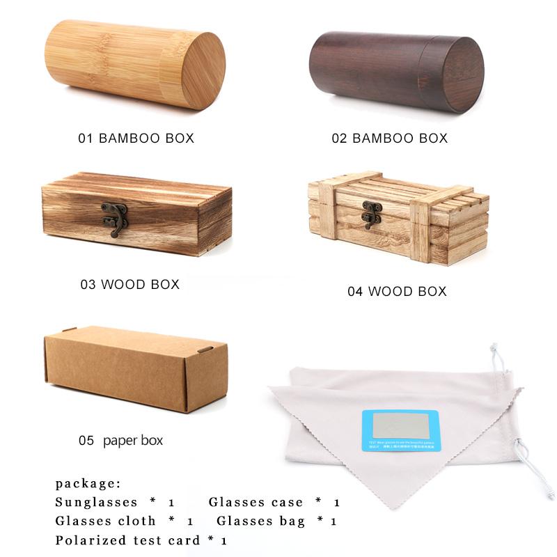 Tốt Nhất Handmade Kính Mát Nam Phân Cực Ngựa Vằn Vintage Gỗ Tre Kính Mát Nữ Cao Cấp Với Chất Lượng Kính Ốp Lưng Hộp