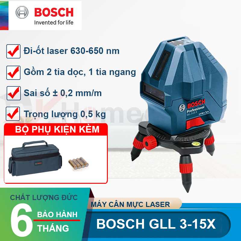 Máy Cân Mực Bosch GLL 3-15X
