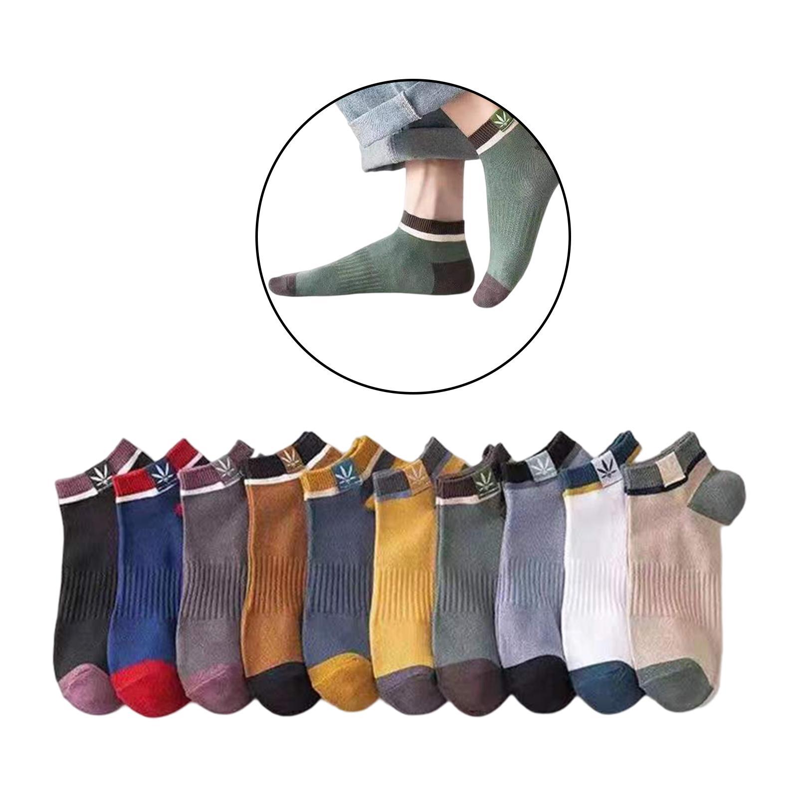 10 Pairs Mens Ankle Socks Low Cut Comfort Sweat Wicking Casual for Running