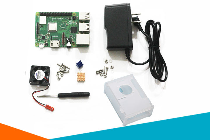 Combo Raspberry Pi 3 Model B UK/RS