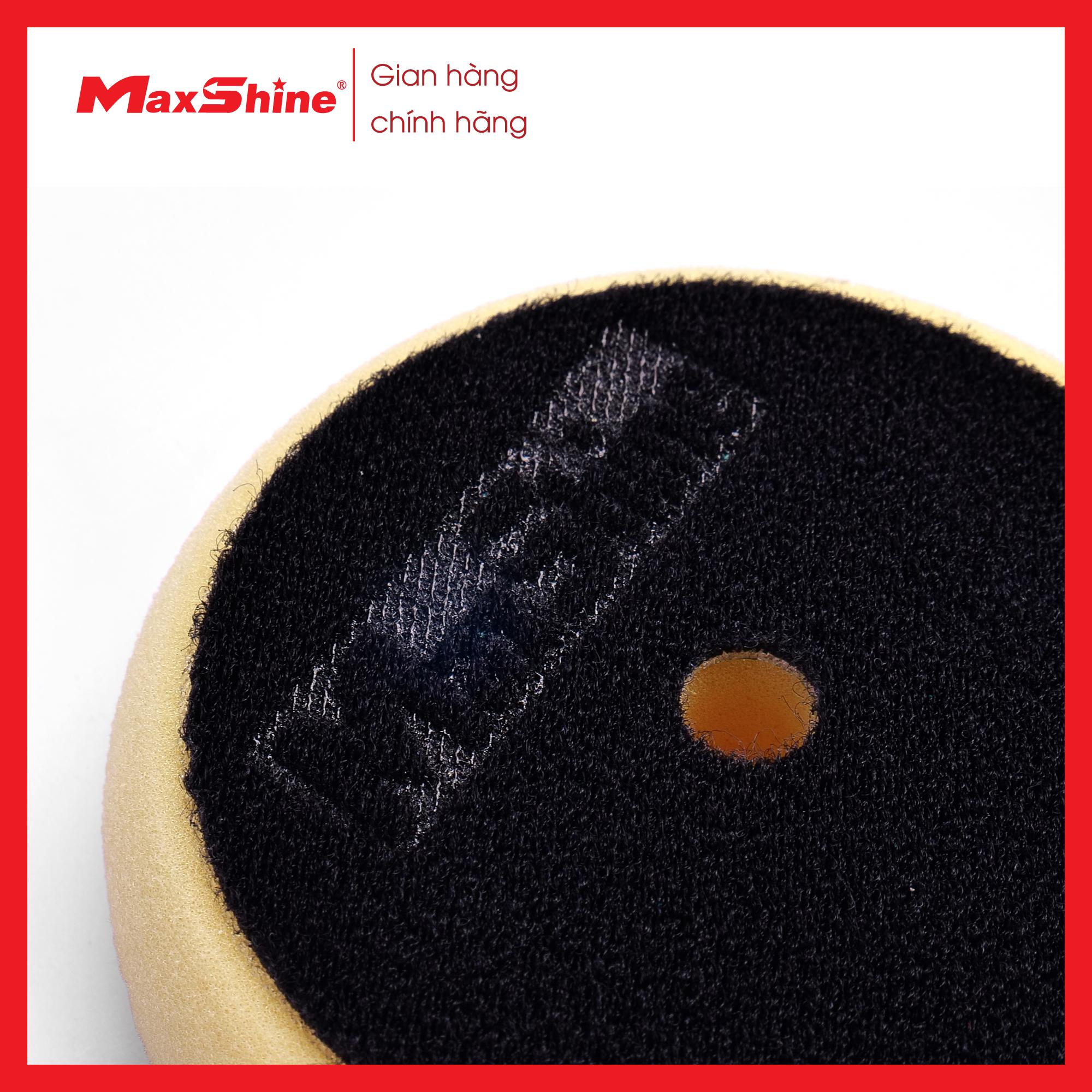 Phớt xốp/mút đánh bóng dạng Caro 5” inch cắt chéo Maxshine 2002135Y được làm từ xốp mềm mại, có khả năng chống rách cao