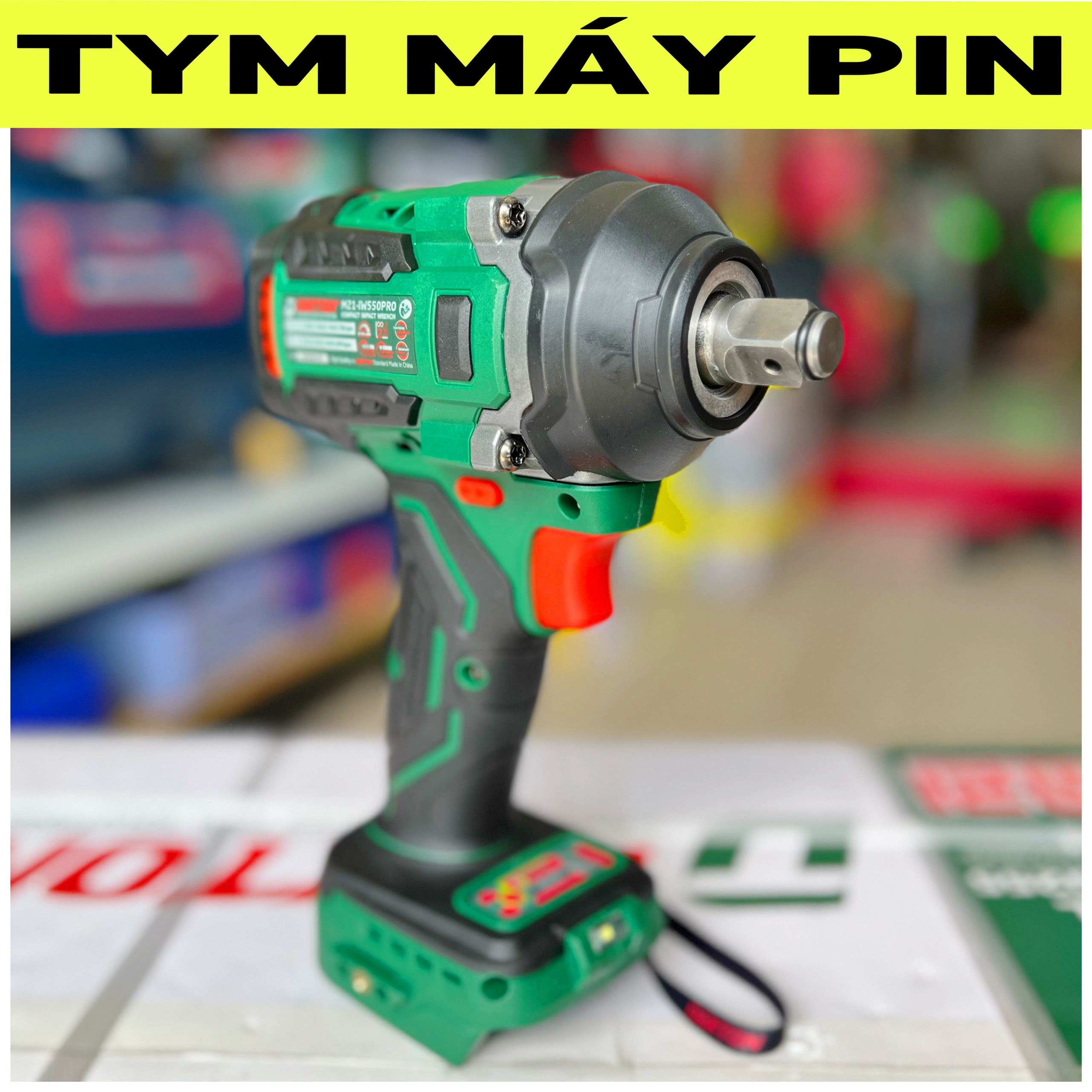 Thân Máy Siết Bulong Pin Dekton M21-IW550PRO chân pin phổ thông – TYM MÁY PIN
