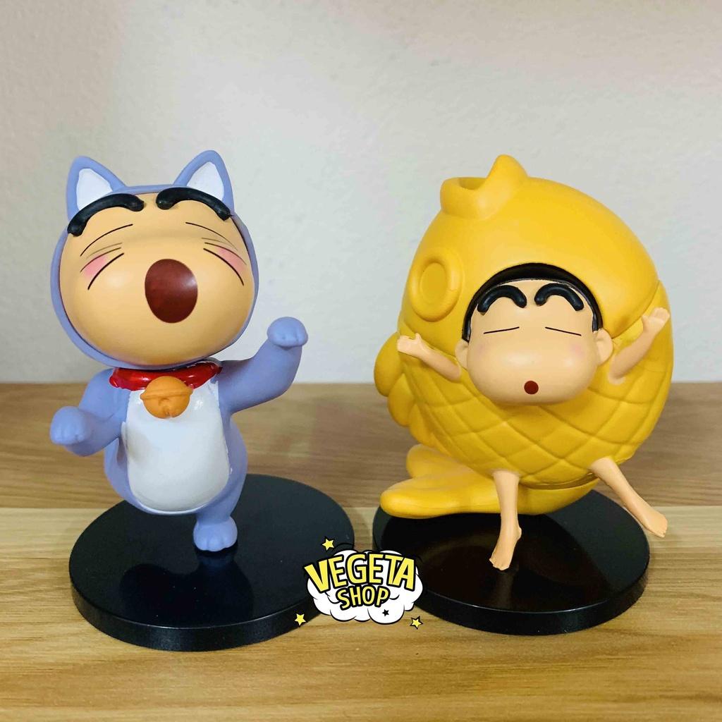 Mô hình Shin Cậu bé bút chì Shinnosuke - Shin chan Cosplay dễ thương bền màu chất liệu an toàn Đồ chơi quà tặng - 9~10cm