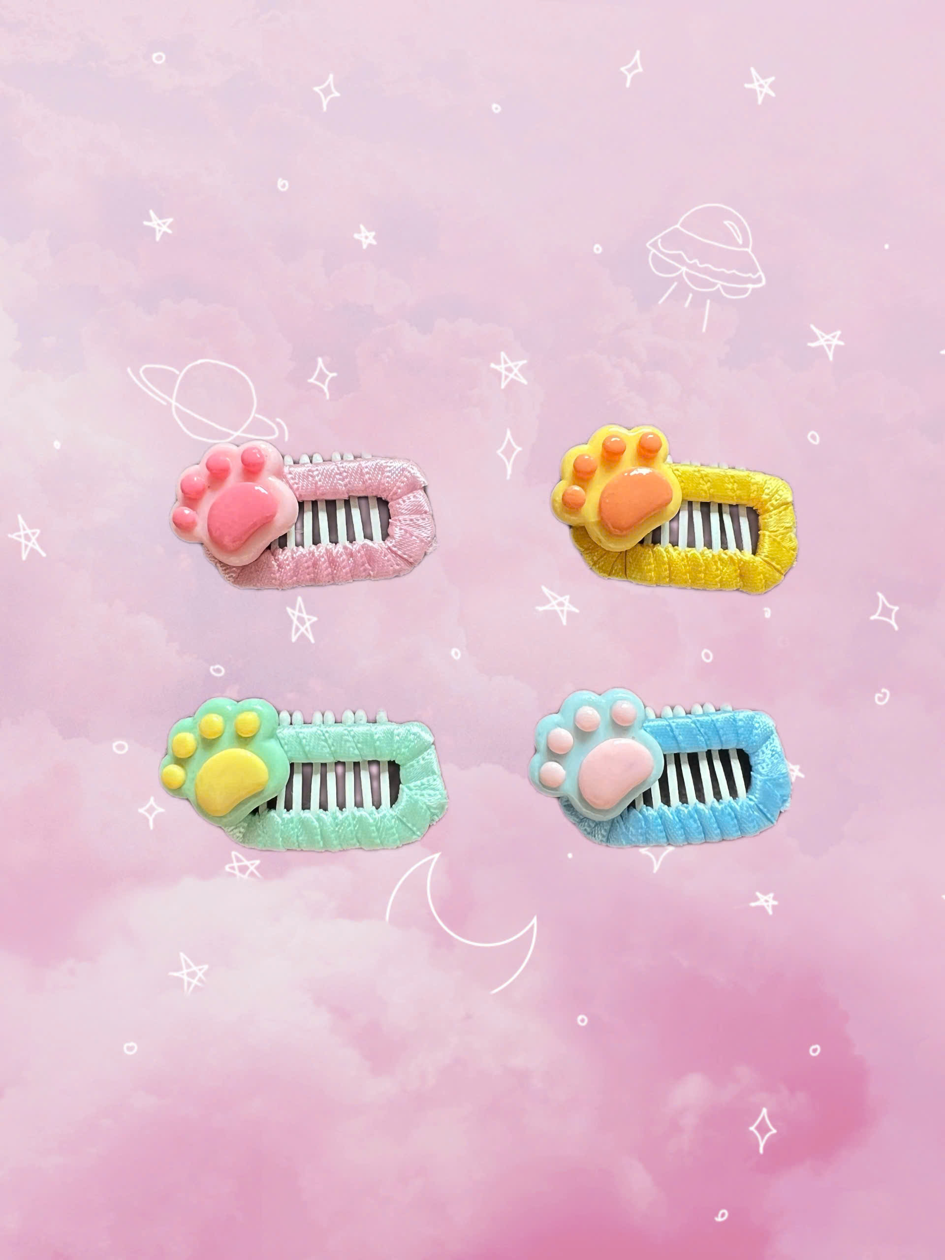 NƠ KẸP TÓC BUỘC TÓC CÀI TÓC CHÂN CHÓ MÈO THỜI TRANG DỄ THƯƠNG MÃ 37 CHO THÚ CƯNG CHÓ MÈO