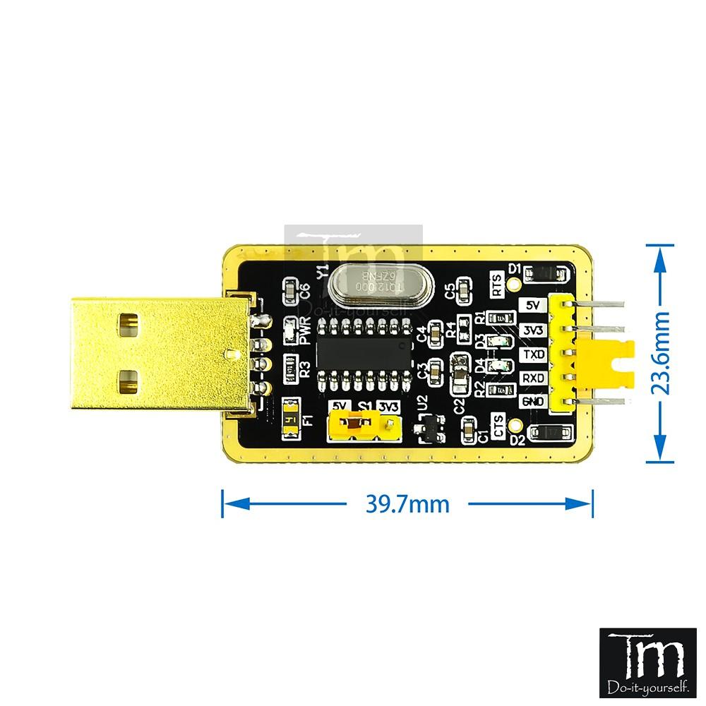 USB Chuyển Đổi Tín Hiệu TTL - RS232 Uart CH340G Tốc Độ Cao