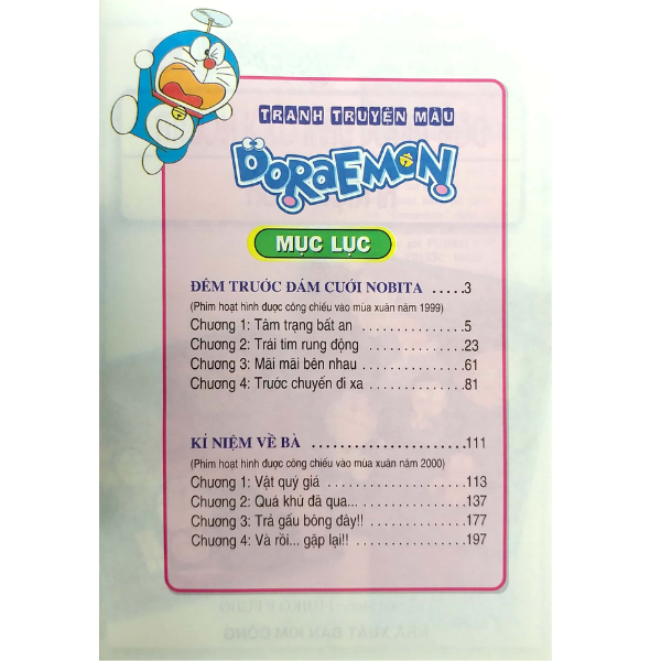 Doraemon Tranh Truyện Màu - Ngoại Truyện: Đêm Trước Đám Cưới Nobita