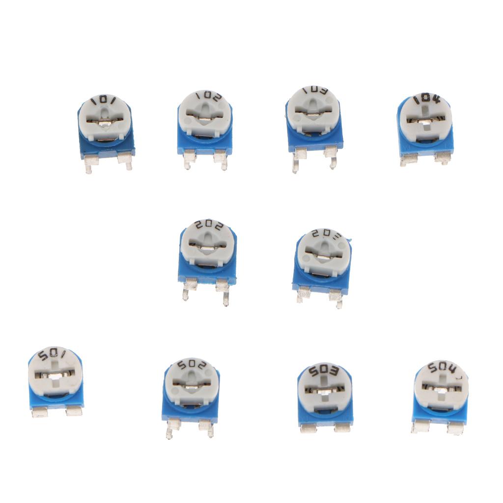 Phép Màu Sáng 200 Miếng 10 Giá Trị Chiết Áp Trimpot Biến Trở Assortment Bộ