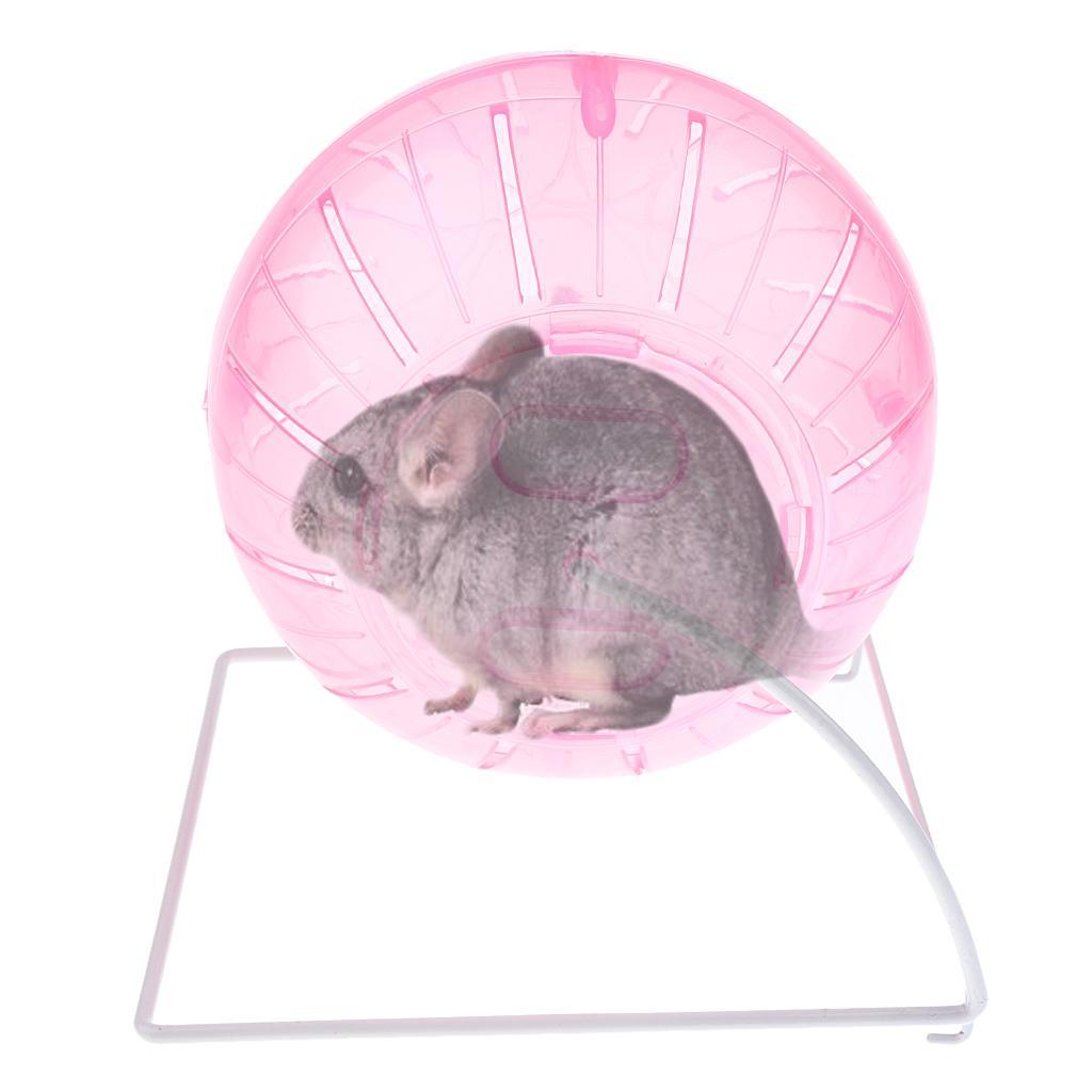 2Pcs Pet Hamster Exercise Ball Running Ball with Iron Stand & Pet Bathroom