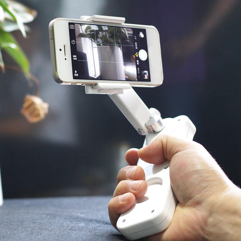 Handheld Gimbal Folding Stabilizer Phone Holder Adjustable 2 Axis