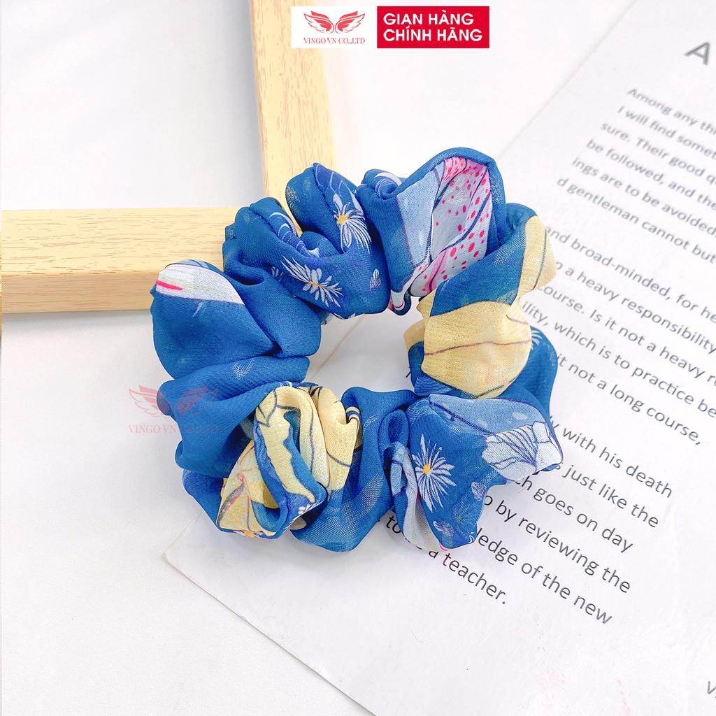 DÂY BUỘC TÓC SCRUNCHIE DỄ THƯƠNG VINGO NHIỀU MÀU XINH XẮN PHONG CÁCH HÀN QUỐC DBTL VNGO