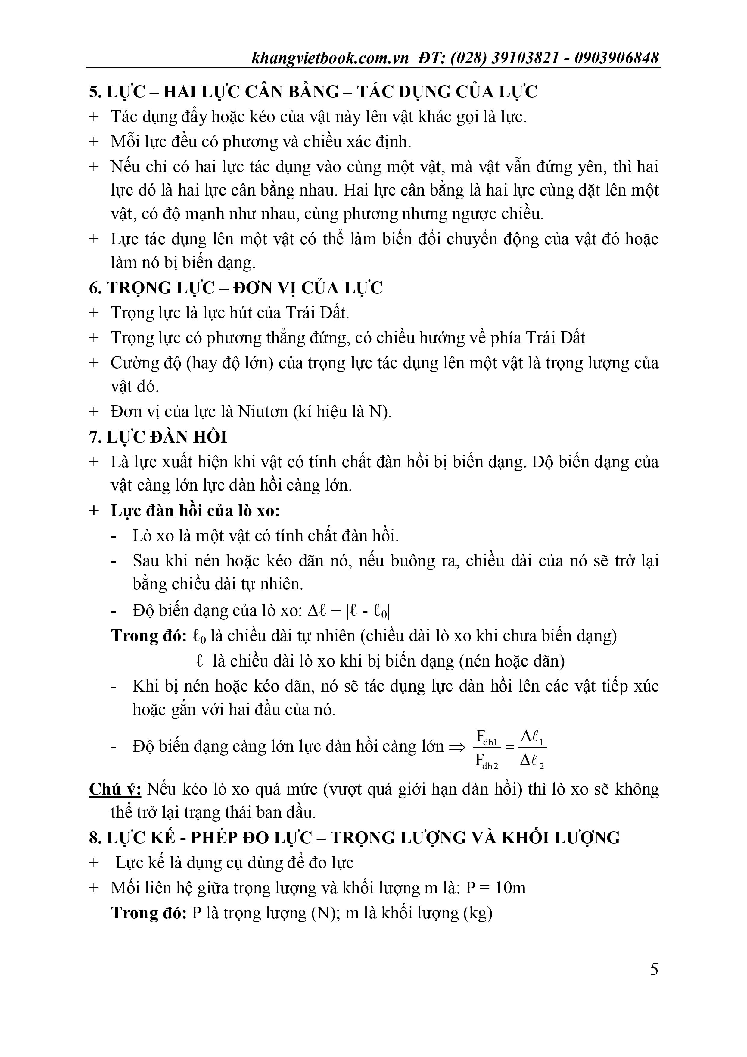 100 Đề Kiểm Tra Vật Lý 6 (Biên soạn theo chương trình mới)