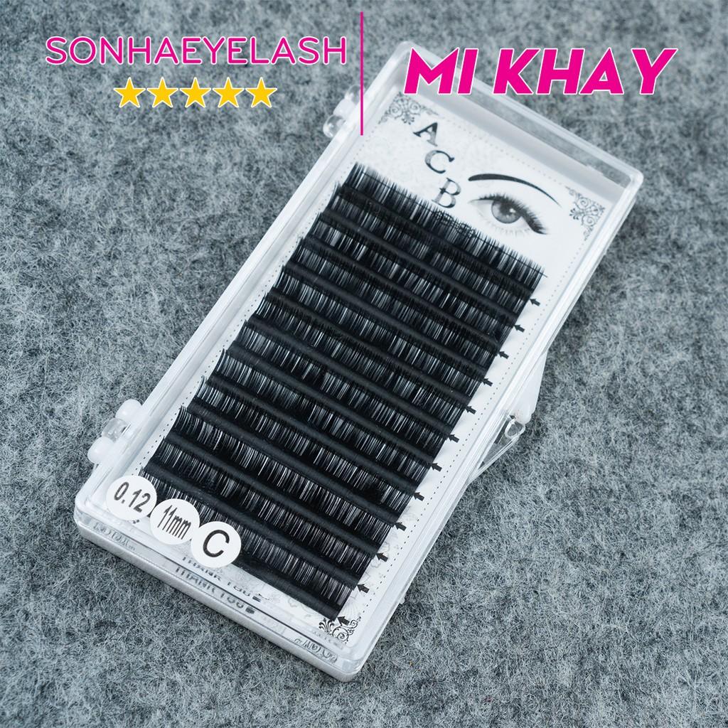 Mi khay ACB độ cong C, chất mi silk Hàn, mềm dễ bắt keo, dùng để nối volume, classic