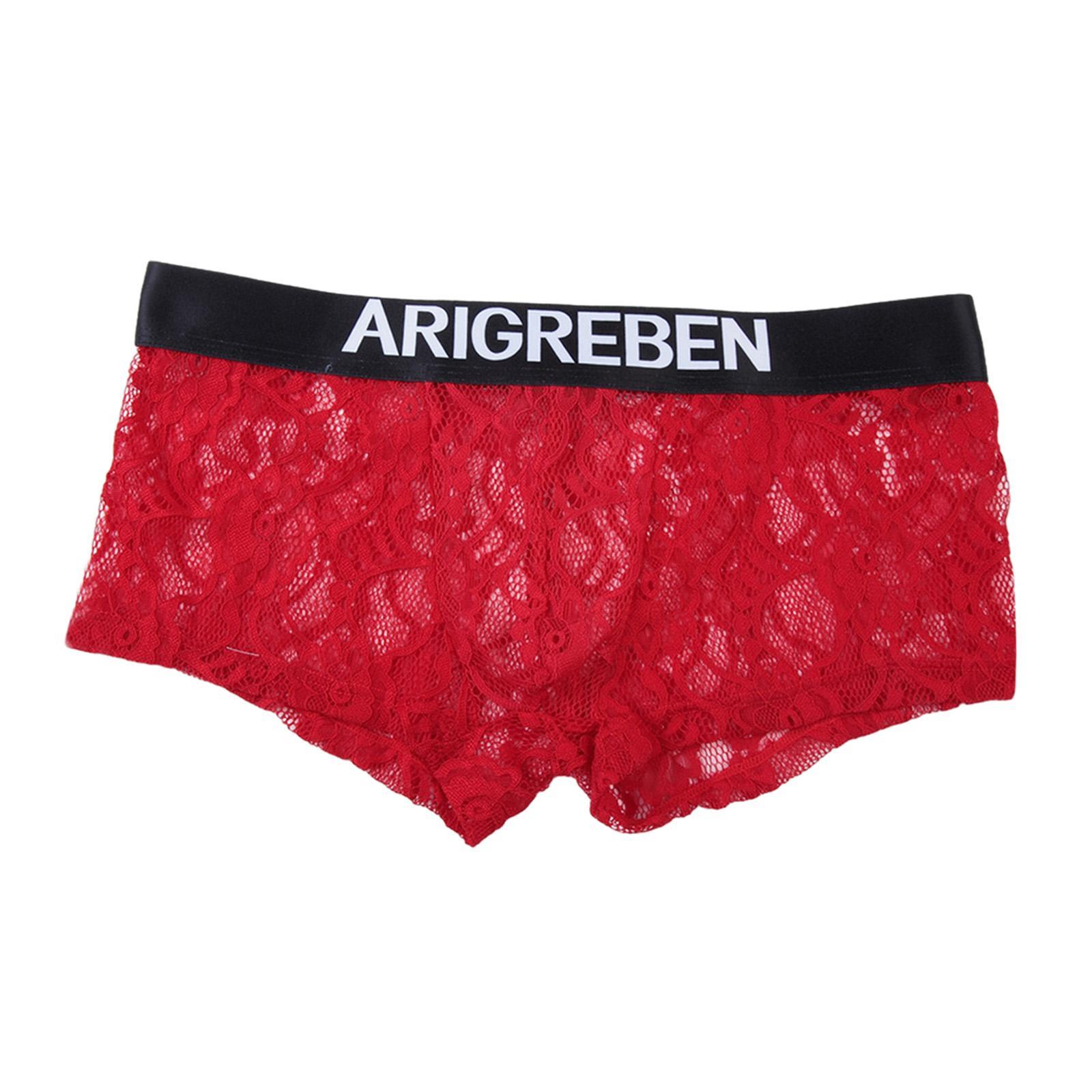 Men' Briefs Thin Lingerie Breathable Mens Lace Underwear for Men Gifts