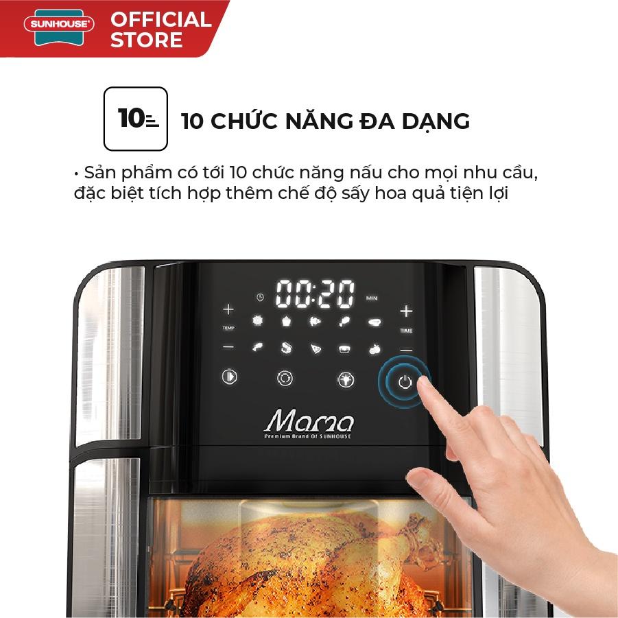 Nồi chiên không dầu 15L SUNHOUSE Mama SHD4088- Hàng chính hãng
