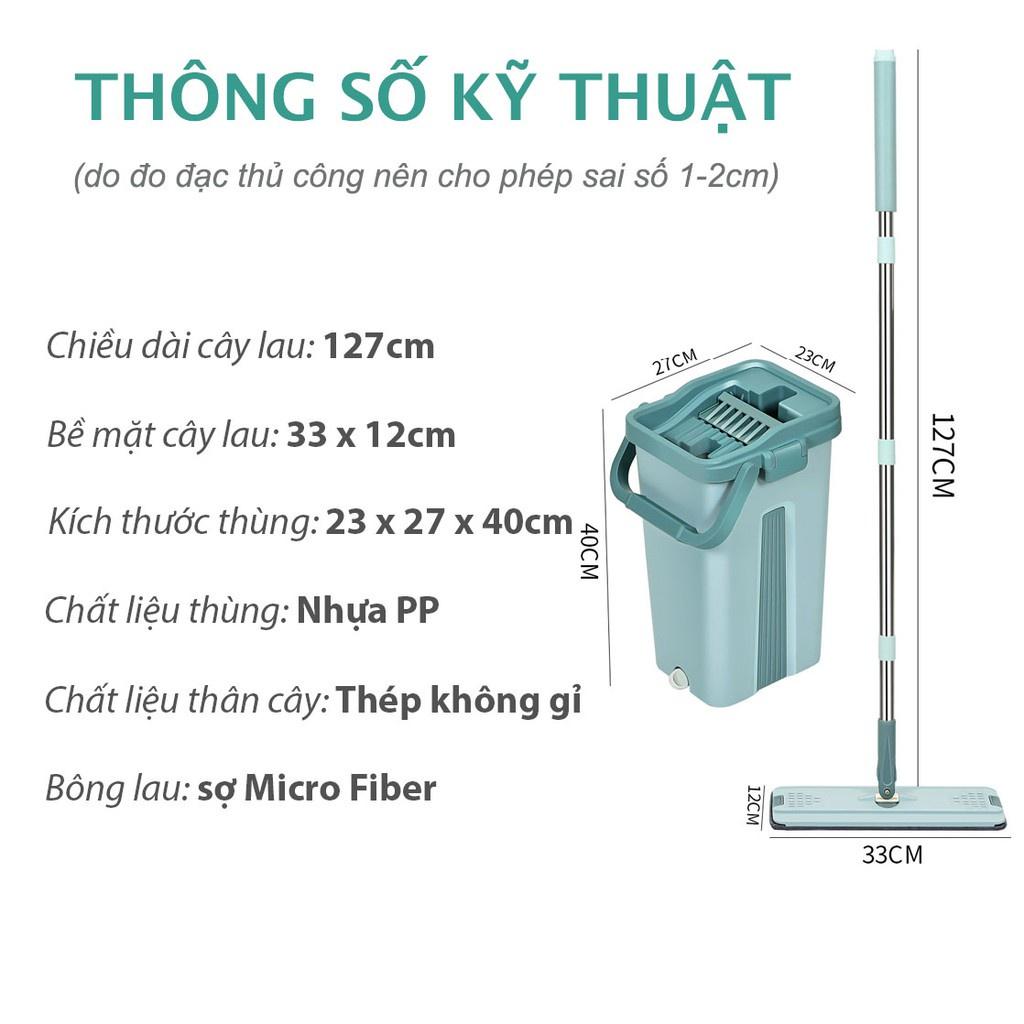 Bộ Lau Nhà 2 Ngăn Tự Vắt Thông Minh Loại To