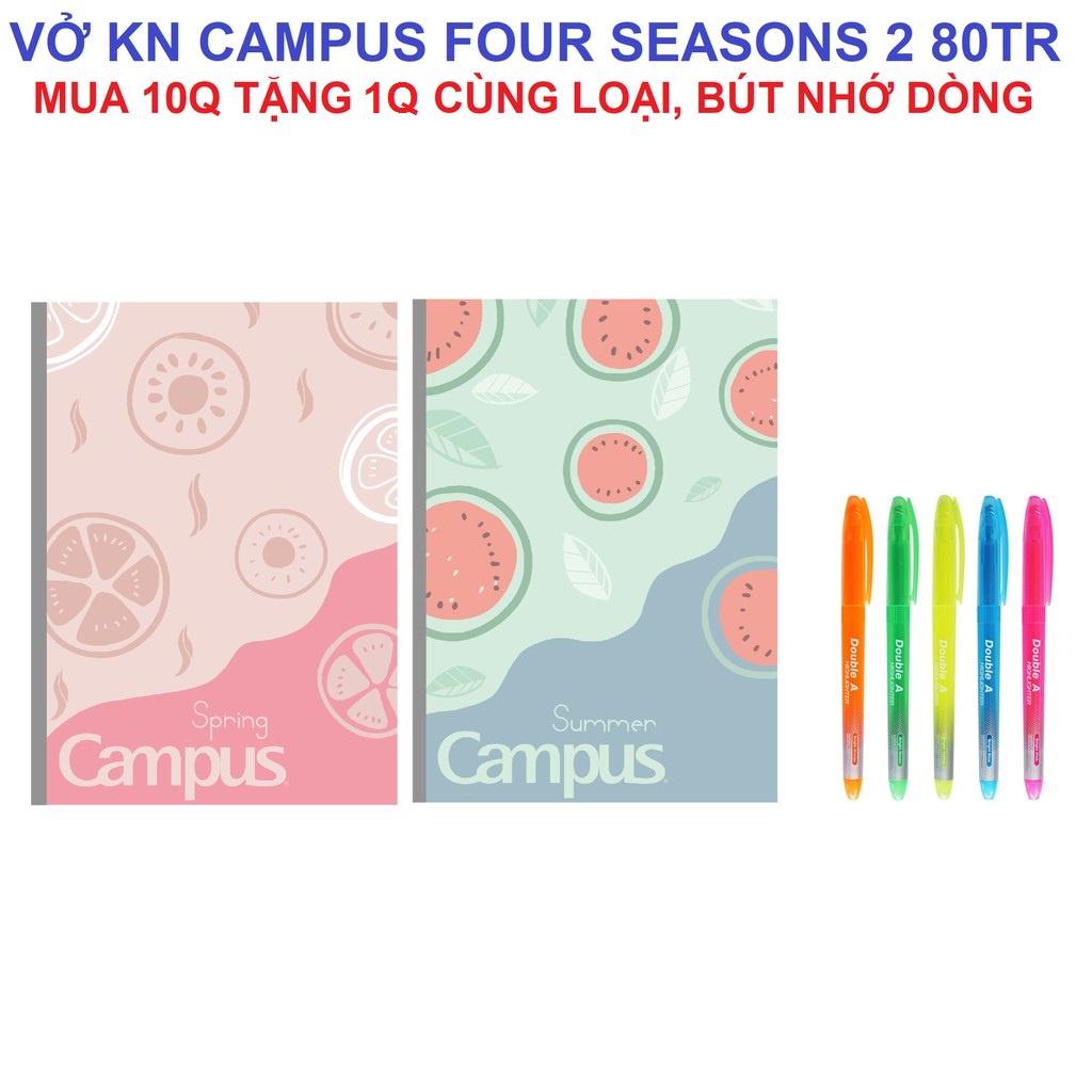 Lốc 10 vở KN Campus Four Seasons 2 80 trang
