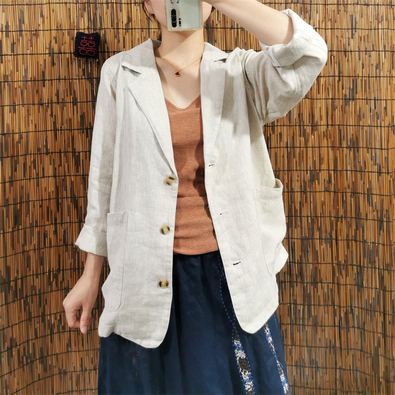 Áo Blazer- Áo Vest Nữ Chất Linen Cao Cấp, Hàng Đẹp Có Túi Bz04