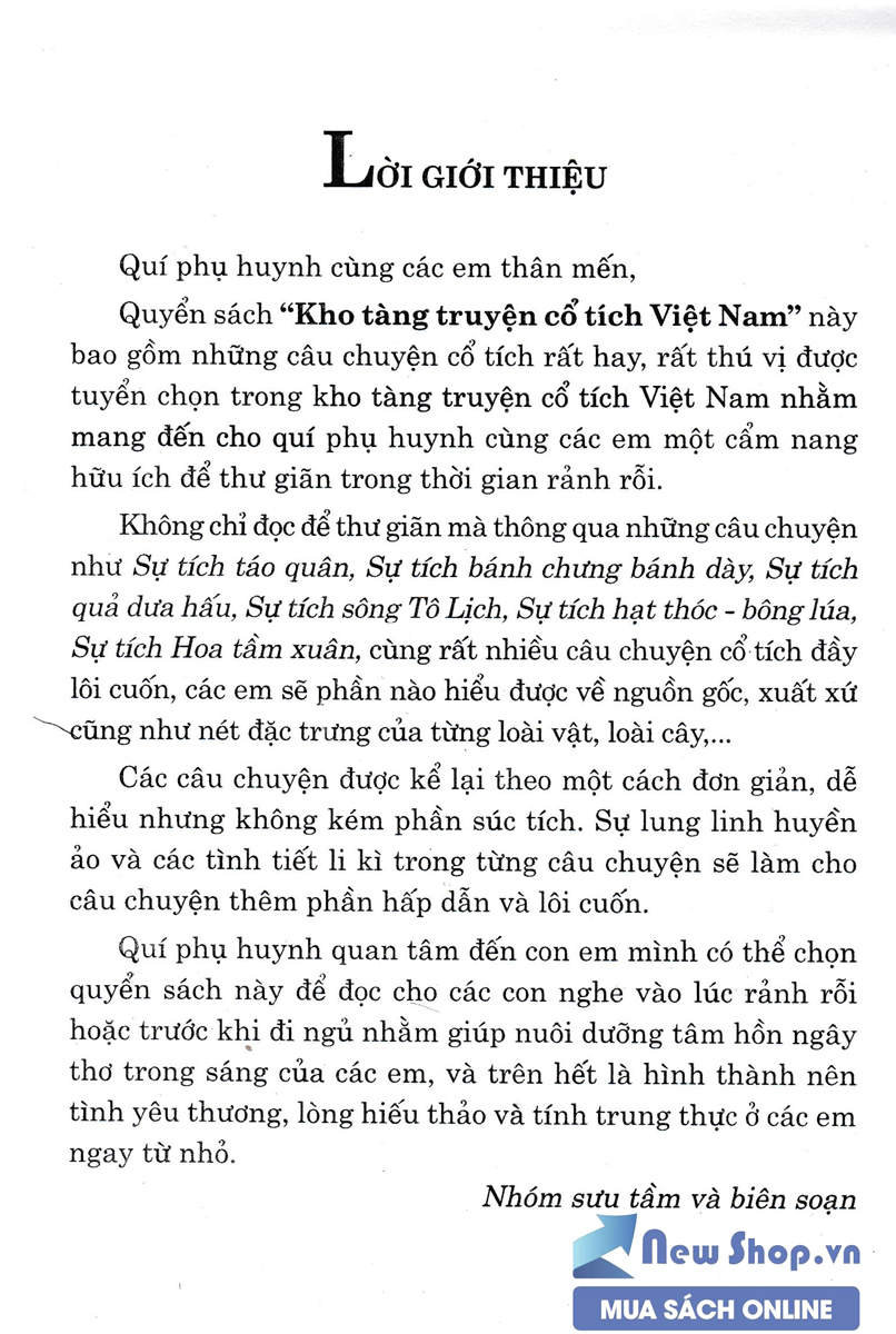 Kho Tàng Truyện Cổ Tích Việt Nam (Hồng Ân)