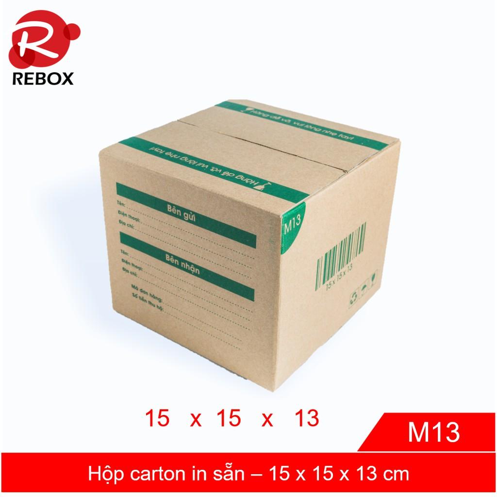 Hộp 15x15x13 cm - 20 hộp carton trơn giá rẻ tiện lợi