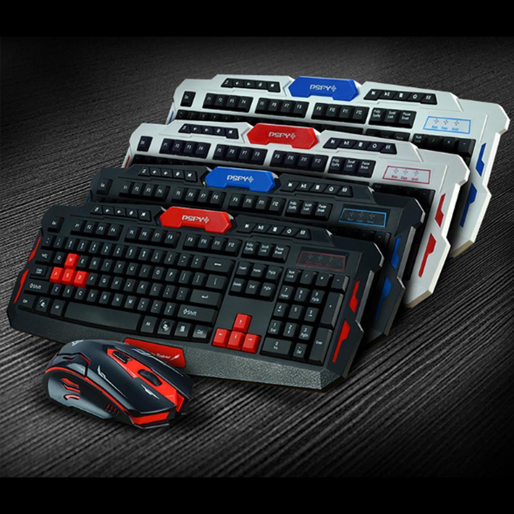 Wireless Gaming Keyboard and Mouse Set for PC With Mouse Pad