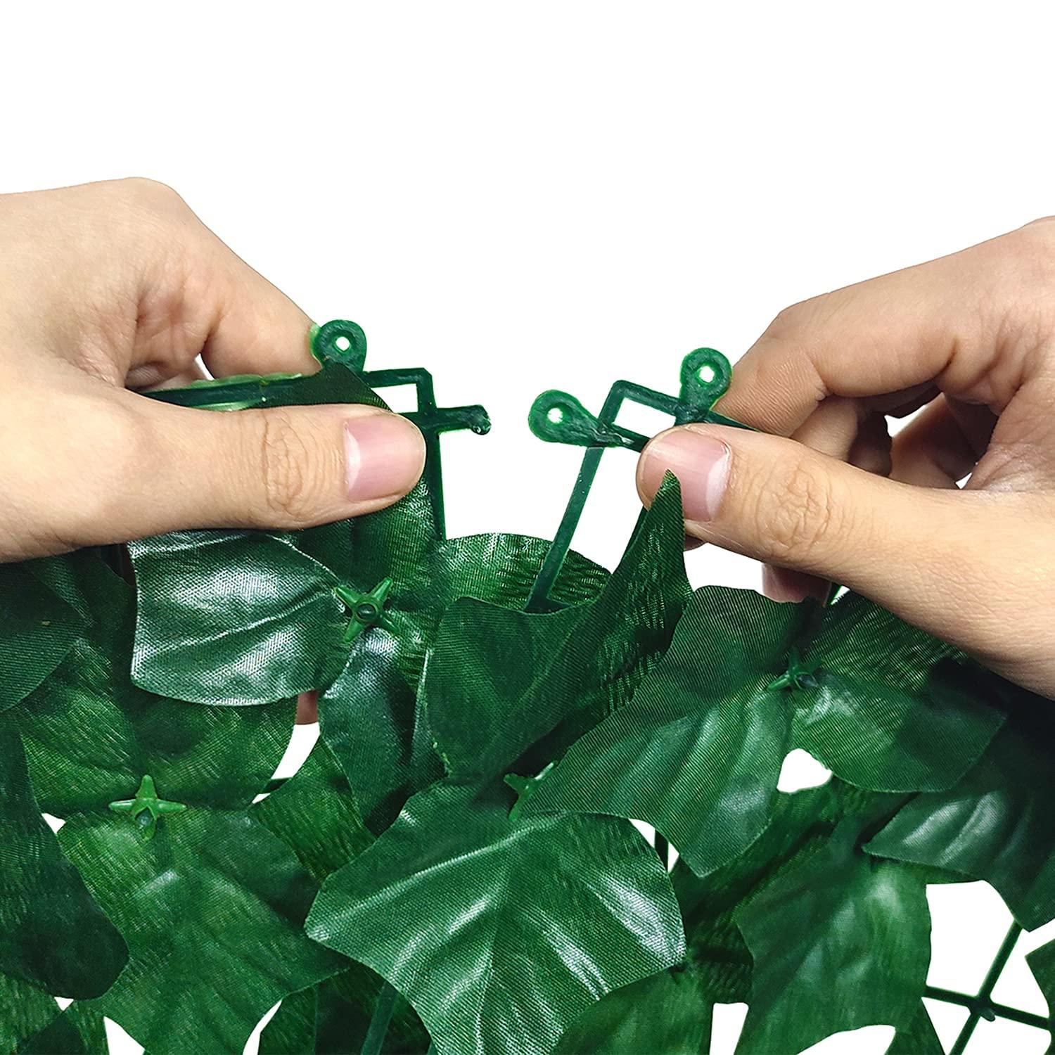 Lá Nhân Tạo Sân Vườn Hàng Rào Riêng Tư, 0.25X3M Hàng Rào Nhân Tạo Tường Vật Có Hoa Trong Nhà Ngoài Trời Thường Xuân Ban Công Trang Trí Hàng Rào