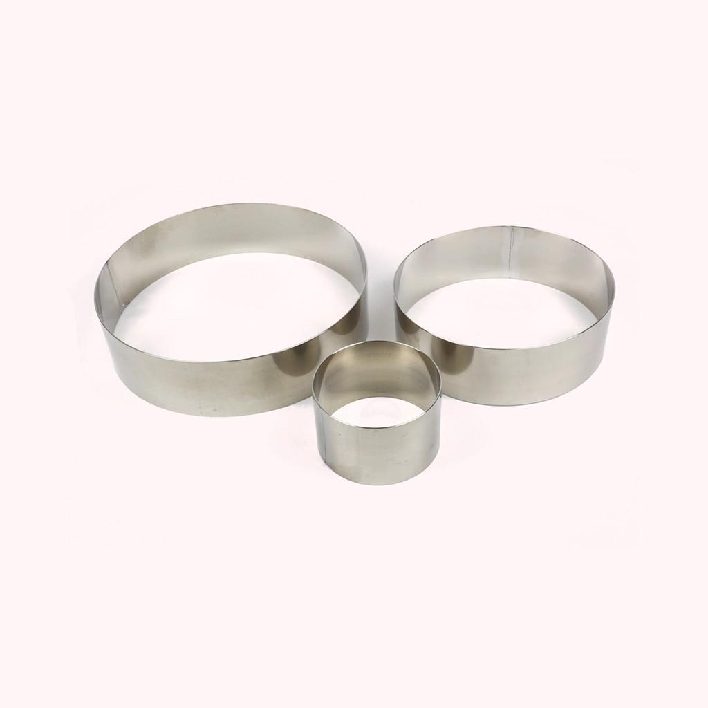 Khuôn Ring inox nhiều size từ 14cm đến 20cm