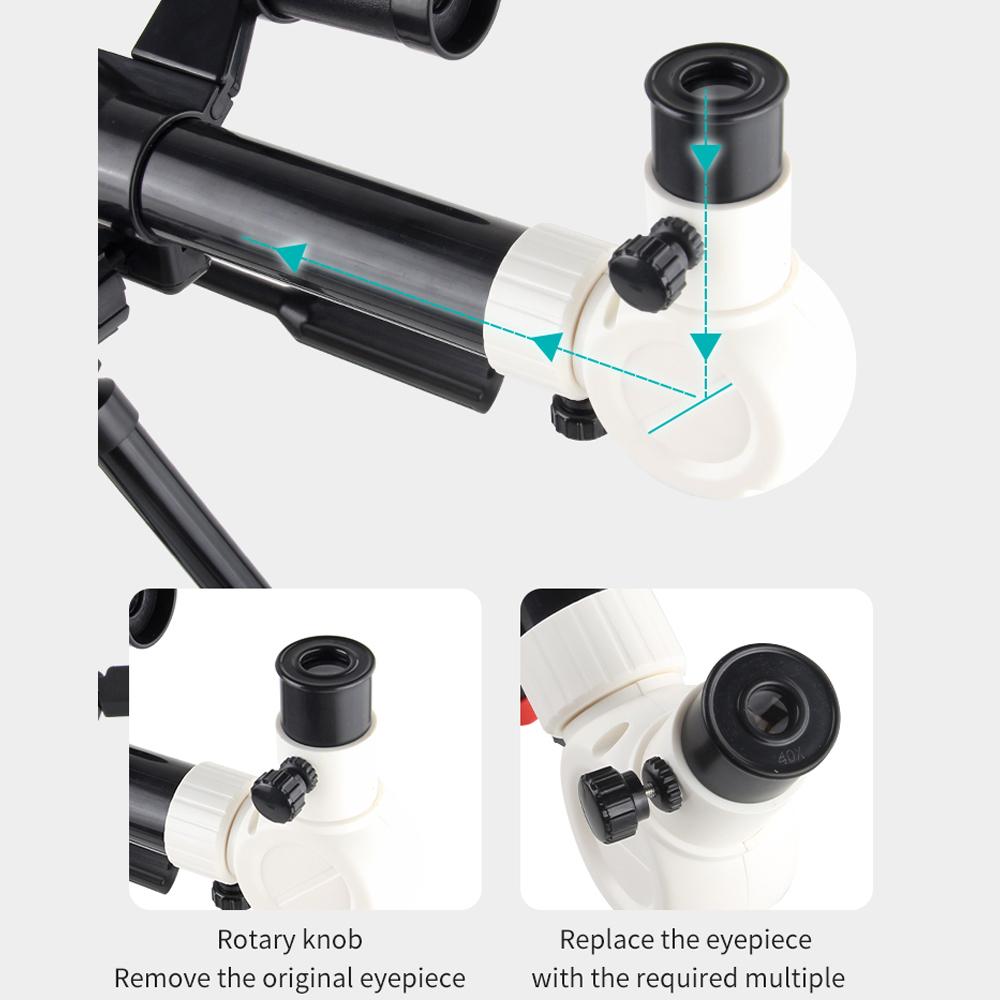 NO.XD168-004 Astronomical Telescope With Tripod Entry Level Children Telescopes High Definition Star Viewing Telescope