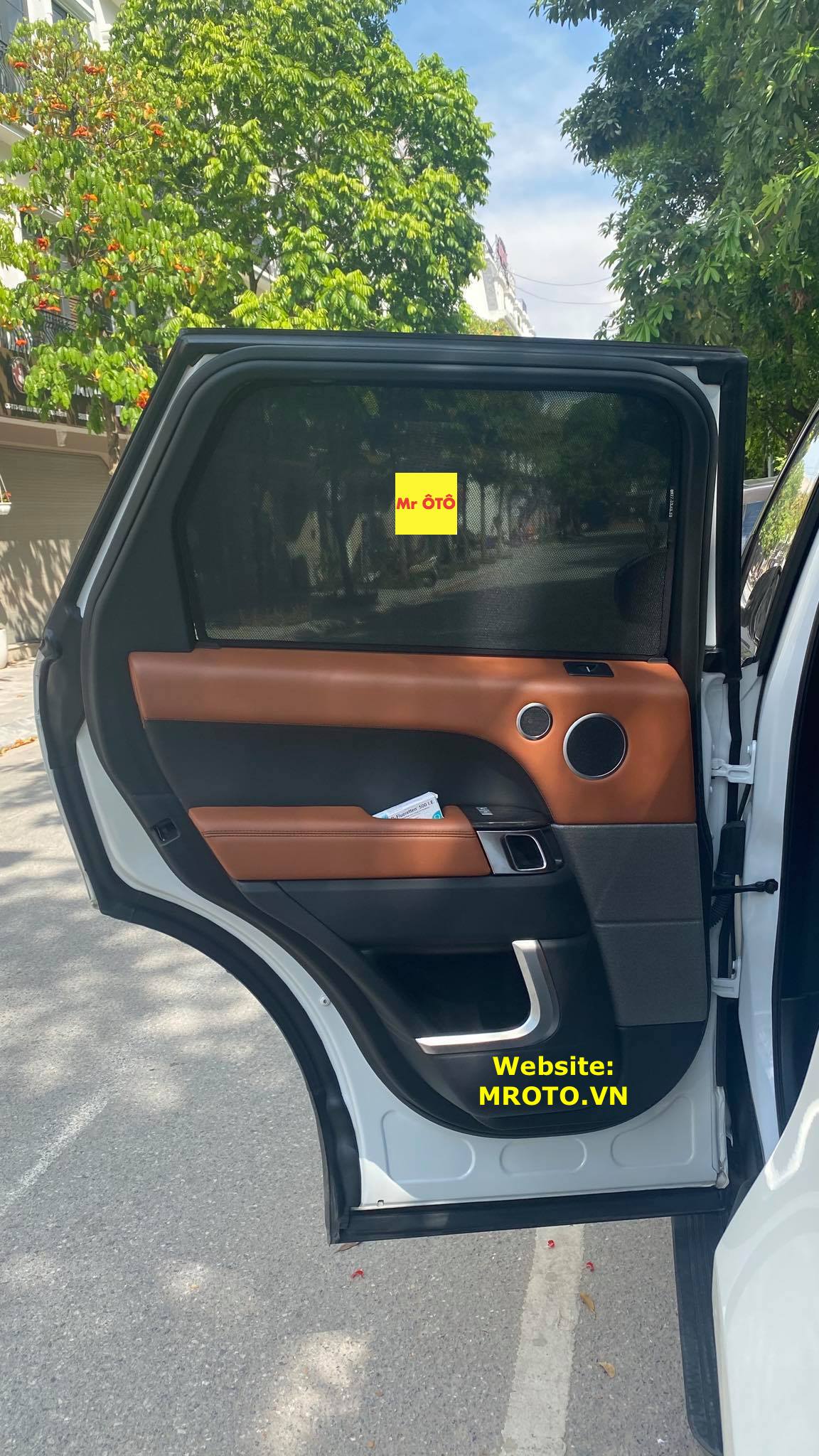 Rèm Che nắng xe Rang Rover Sport loại 1 có hút nam châm, Vải dày dặn, chống nắng tuyệt đối
