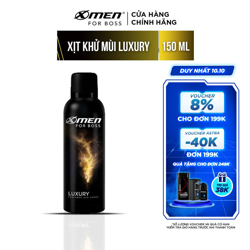 Xịt khử mùi X-Men For Boss Luxury 150ml - Mùi hương sang trọng tinh tế