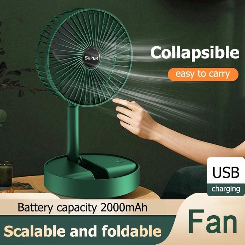 Quạt Điện Để Bàn Mini 3 Tốc Độ Cổng Sạc USB Có Thể Thu Gọn Tiện Dụng