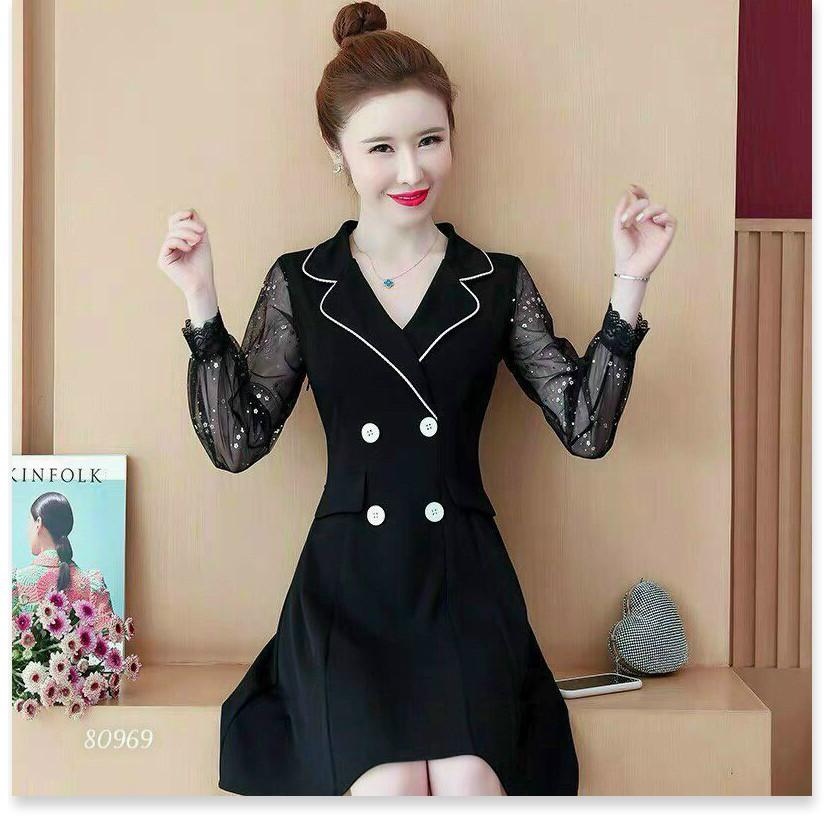ĐẦM PHỐI LƯỚI DÁNG SUÔNG SIÊU XINH