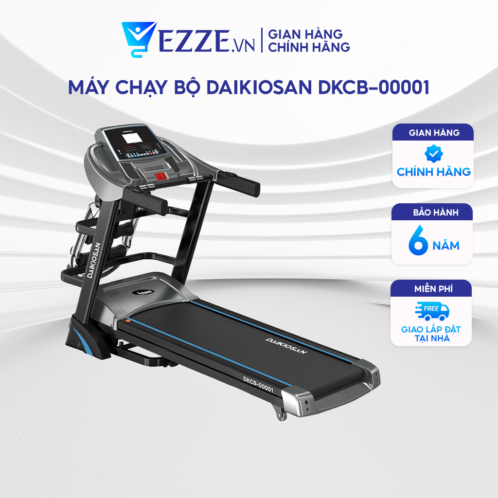 Máy Chạy Bộ Daikiosan DKCB-00001 Gấp Gọn, Máy Chạy Bộ Theo Dõi Sức Khỏe Khung Chắc Chắn