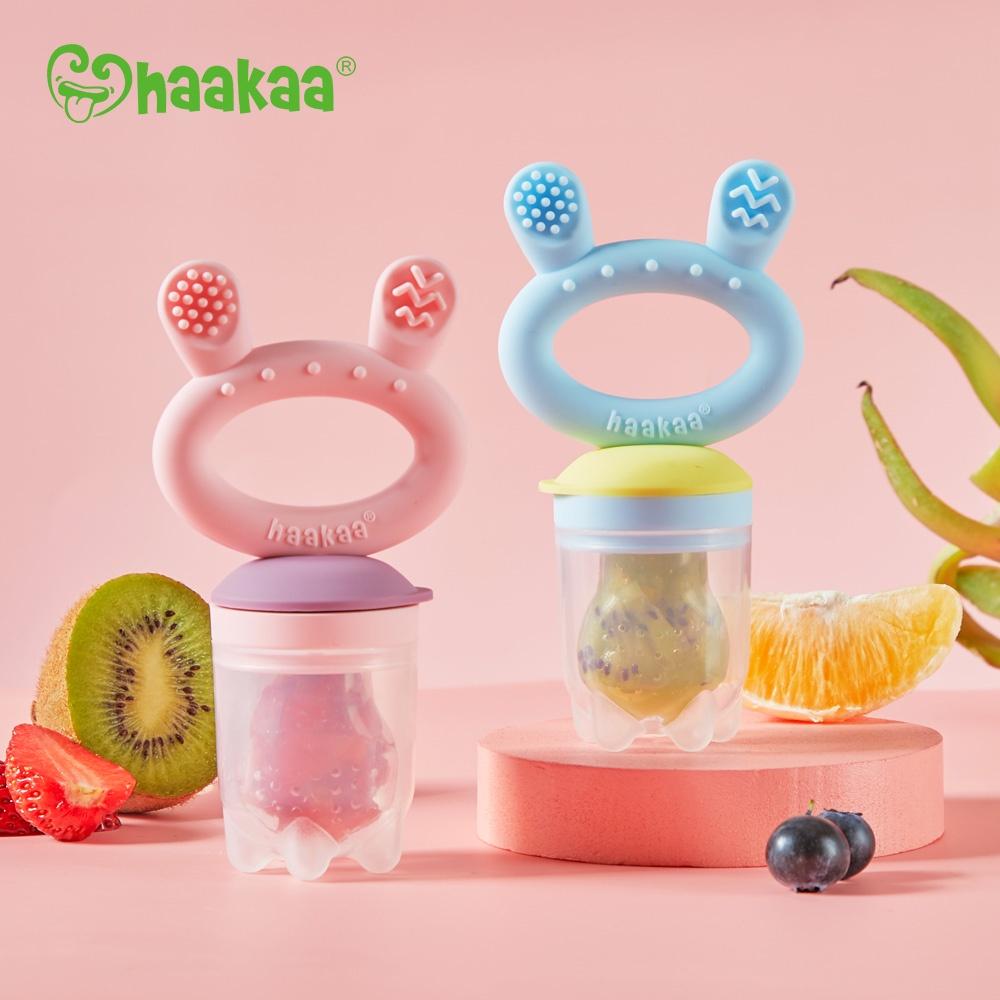 Túi nhai ăn dặm, chống hóc cho bé Haakaa. Chất liệu silicone cao cấp, an toàn. Không chứa BPA, PVC và phthalate