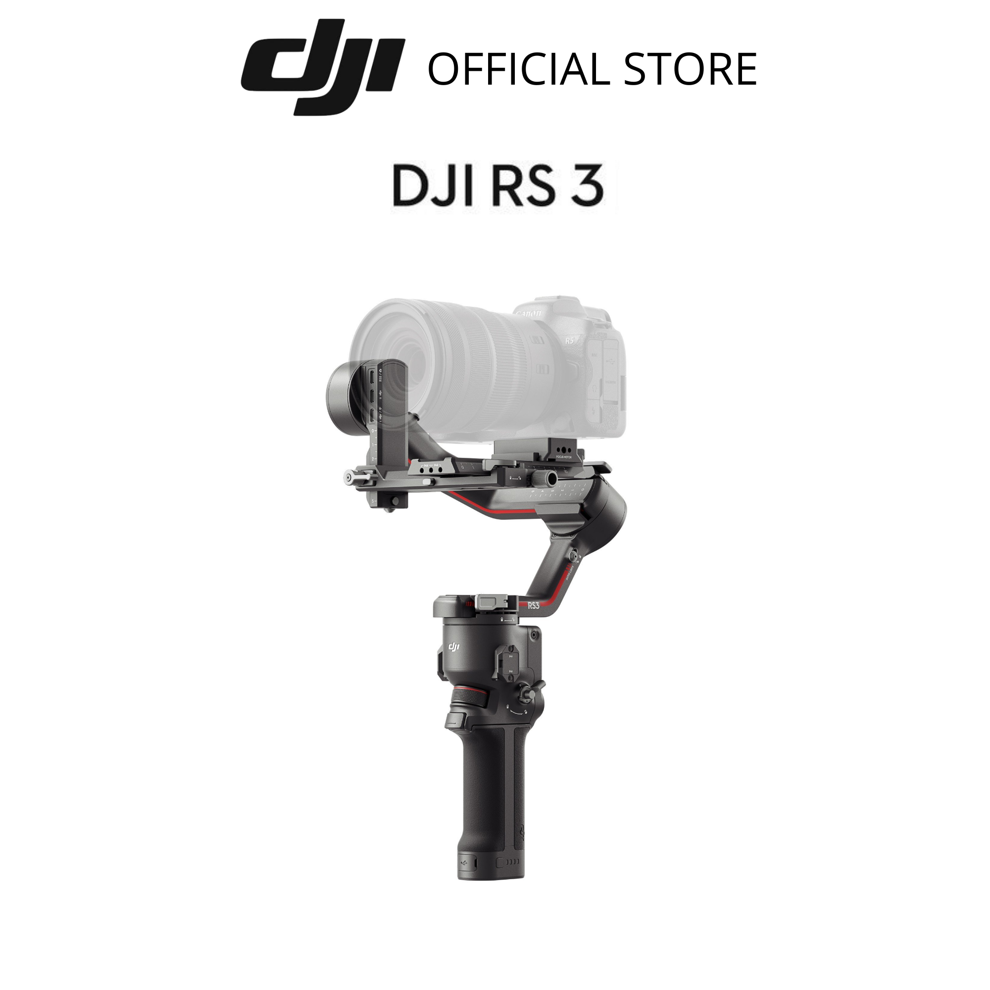 Gimbal máy ảnh DJI RS 3 cho camera DSLR và Mirrorless chống rung ba trục tải trọng 3kg (DJI RS 3) - Hàng chính hãng