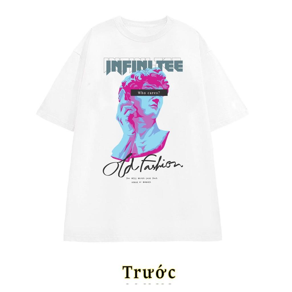 Áo thun in hình OLD FASION FNI11, Thun 100% COTTON - form rộng UNISEX. Nữ