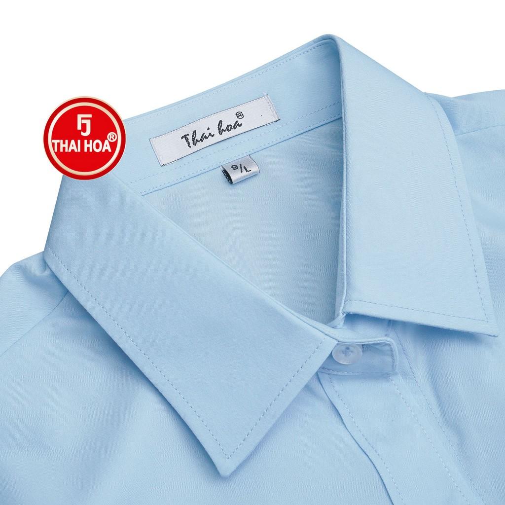 Áo sơ mi thời trang Thái Hòa 047-06-01 vải cotton thoáng mát đa dạng màu sắc