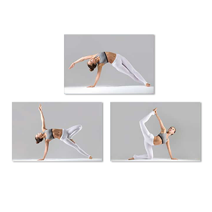 Bộ 3 Tranh Treo Tường Phòng Yoga Đẹp Và Độc Đáo W563