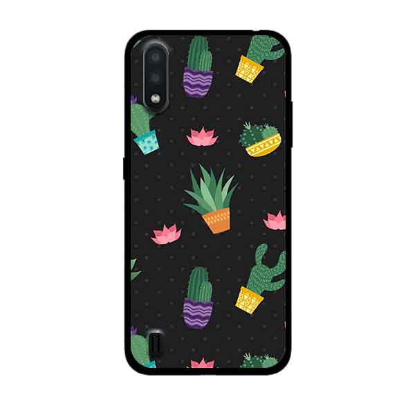 Ốp Lưng in cho Samsung Galaxy A01 Mẫu NỀN Xương Rồng - Hàng Chính Hãng