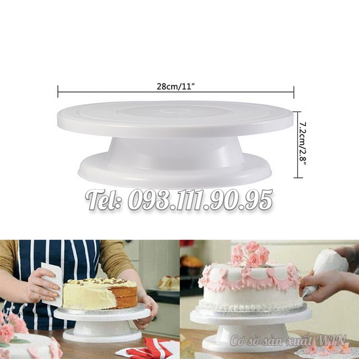 Bàn xoay làm bánh kem – Loại 28 cm – Mã số 1124