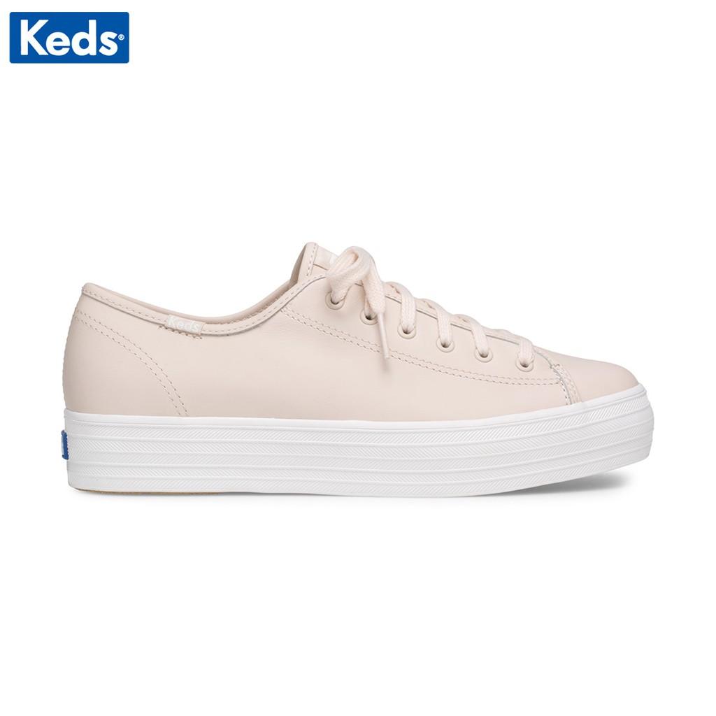 Giày Thể Thao Nữ Cổ Thấp, KEDS Triple Kick Leather Blush, KD061109