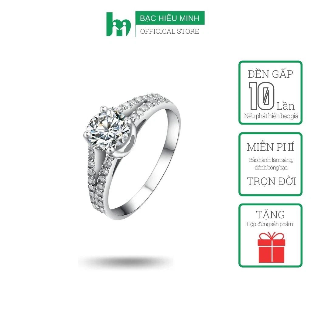 Nhẫn Nữ Bạc Hiểu Minh NU361 - Bảo Hành Vĩnh Viễn