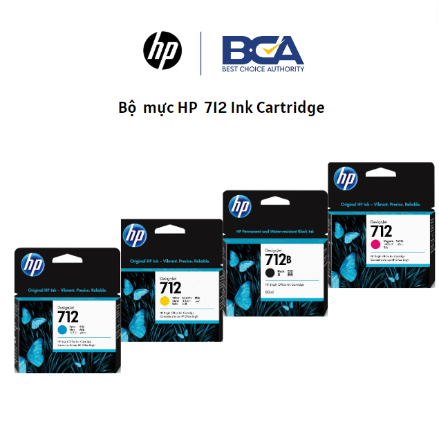 Mực In Phun HP 712B Black Ink Cartridge 80ml (3ED29A) - Hàng chính hãng