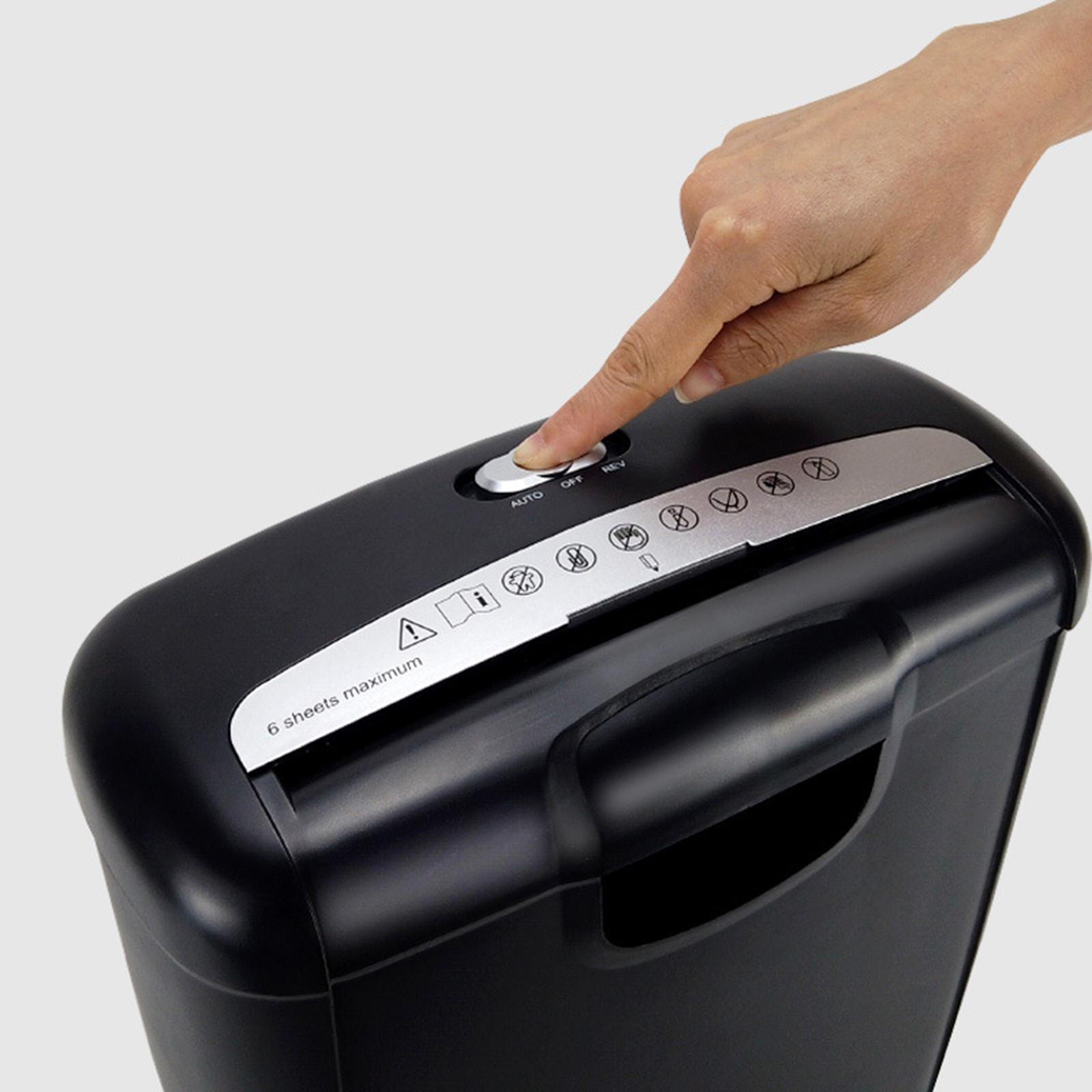 6-Sheet Paper Shredder Paper Mini Silent A4 Office Shredder 10L Capacity
