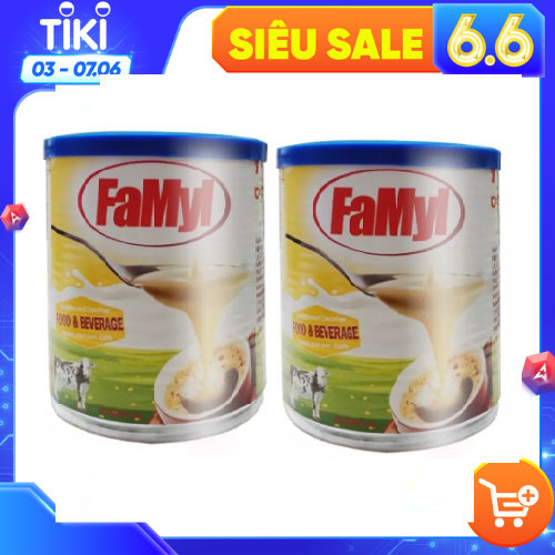 (Date T8/2024)Combo 02 lon sữa đặc có đường Famyl loại 1kg