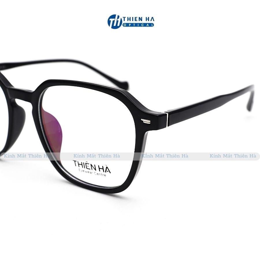 Gọng kính cận nam nữ THIÊN HÀ OPTICAL nhựa dẻo dáng đa giác nhựa TR90 mảnh nhẹ chắc UNISEX trẻ dễ đeo nhiều màu TH12400