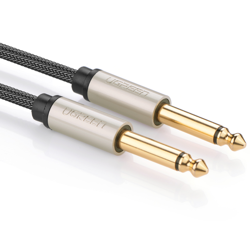 Cáp âm thanh stereo 2 đầu đực chuẩn jack 6.5mm dài 10m UGREEN AV128 40815 - Hàng chính hãng