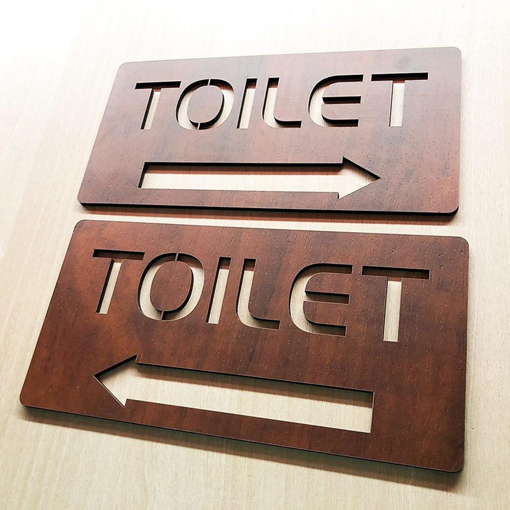 Tranh gỗ treo tường -Bảng toilet, phòng vệ sinh,WC F10 -CRN - 01 đẹp trang trí nhà và quán cafe Trenddecor