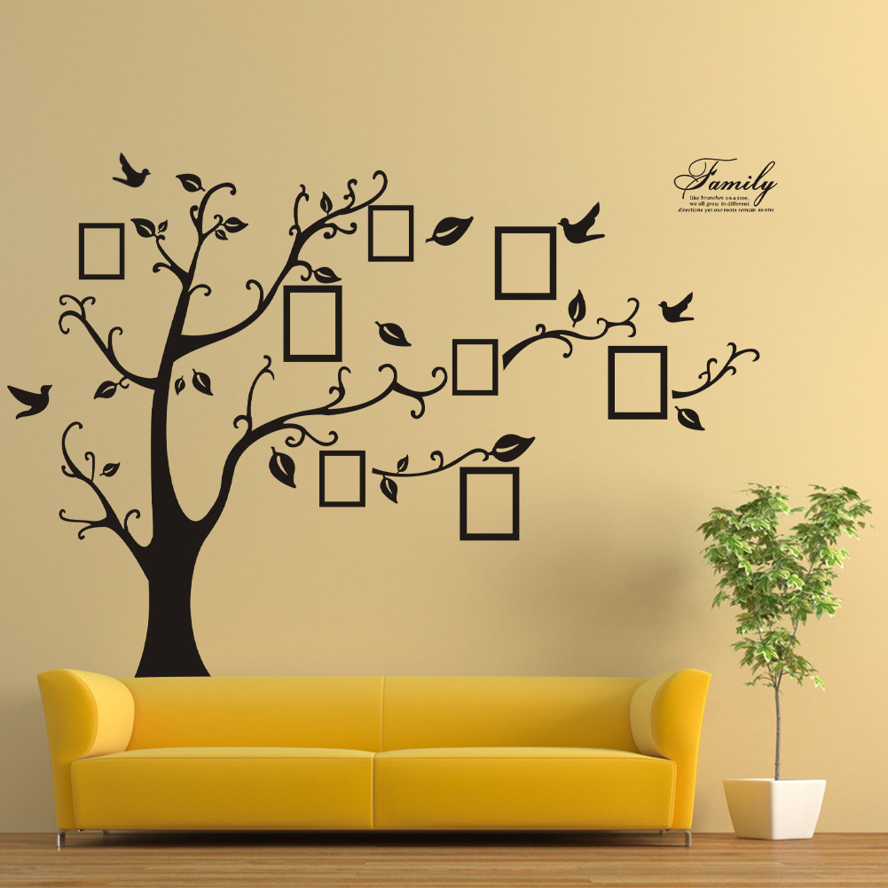 Decal dán tường Cây treo ảnh 4 size lớn