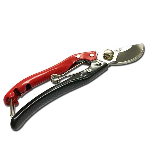 Kéo cắt cành 8" mỏ cong, cán đỏ đen Top - LU-KTDN-200mm-Chính Hãng
