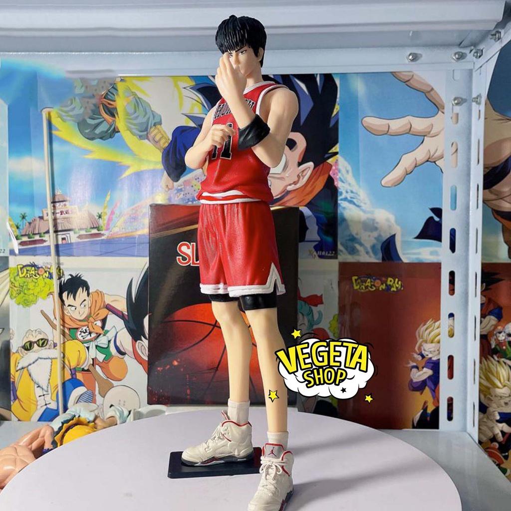 Mô hình Slam Dunk - Mô hình nhân vật Rukawa Kaede Anime Slam Dunk - Đồng phục Shohoku - Full box - Cao 31cm